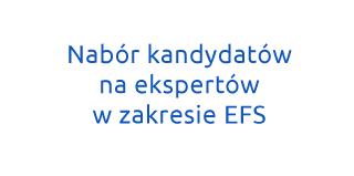 Nabór kandydatów na ekspertów w zakresie EFS
